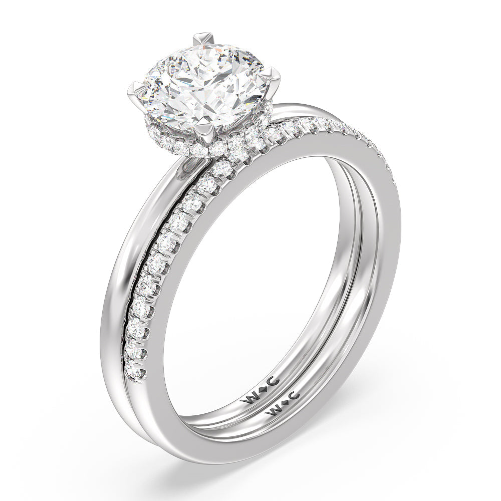 1 ctw Pear Lab Grown Diamond Cathedral Solitaire Engagement Ring -  Grownbrilliance