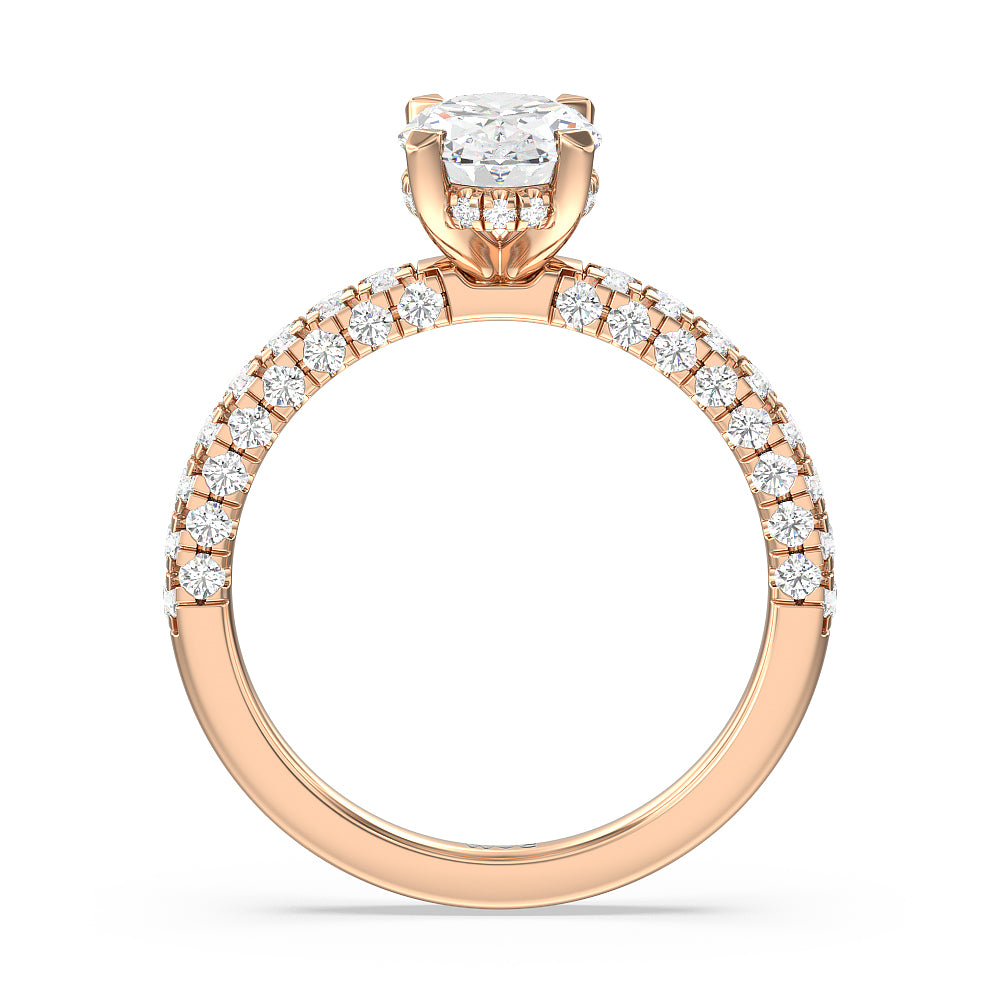 Hidden Accent Rings Aura Hidden Accent Engagement Ring – With Clarity