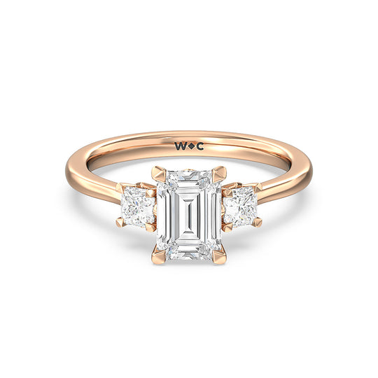 Three Stone Kite Gallery Classic Engagement Ring