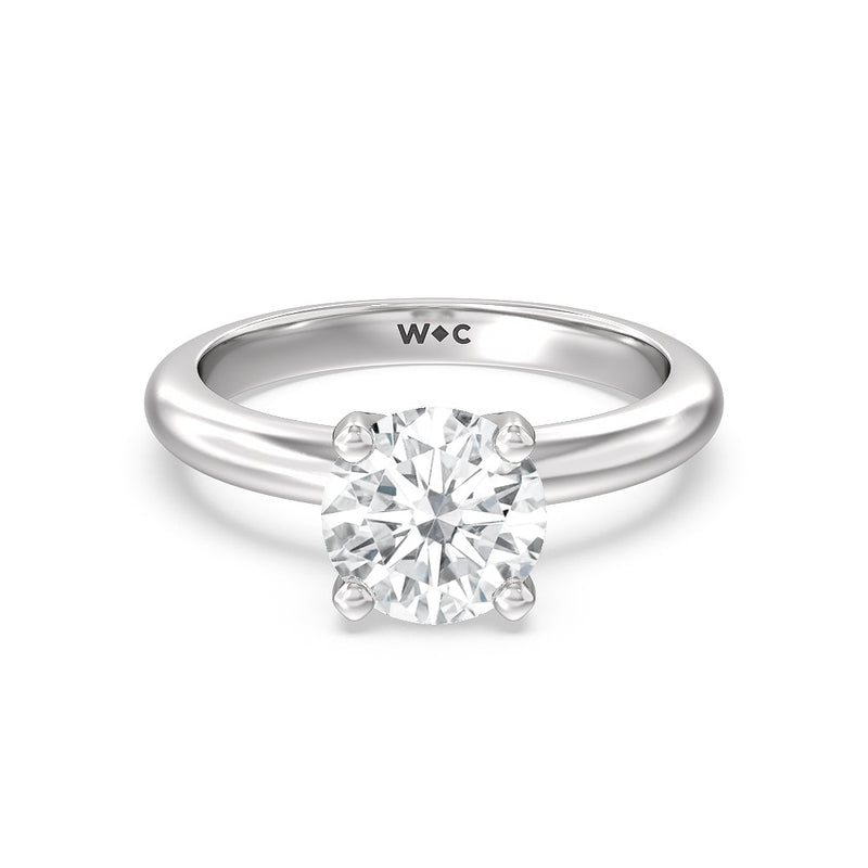 Medi Classic Four Prong Solitaire Diamond Engagement Ring