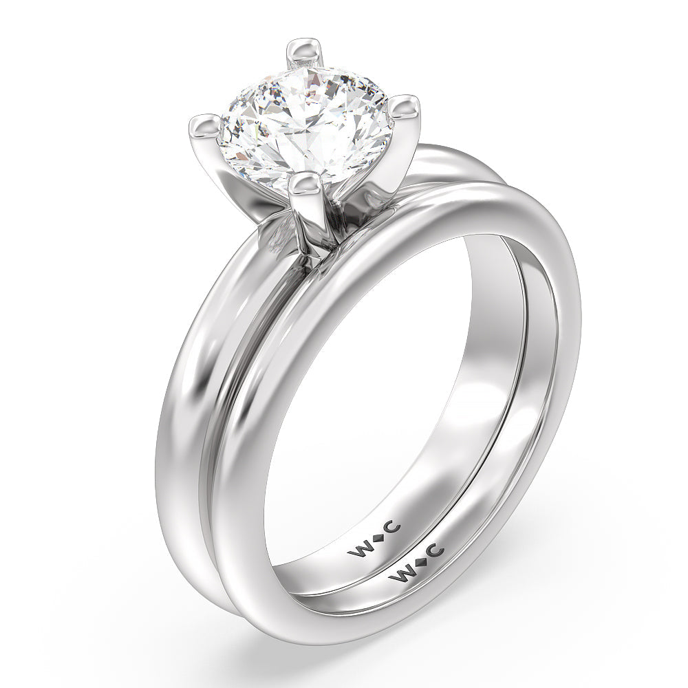 Oval Cut Maxi Classic Four Prong Solitaire Diamond Engagement Ring with Lab Grown Diamond in 14KT Rose Gold view 4
