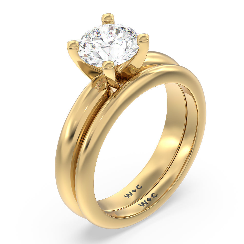 Oval Cut Maxi Classic Four Prong Solitaire Diamond Engagement Ring with Lab Grown Diamond in 14KT Rose Gold view 5
