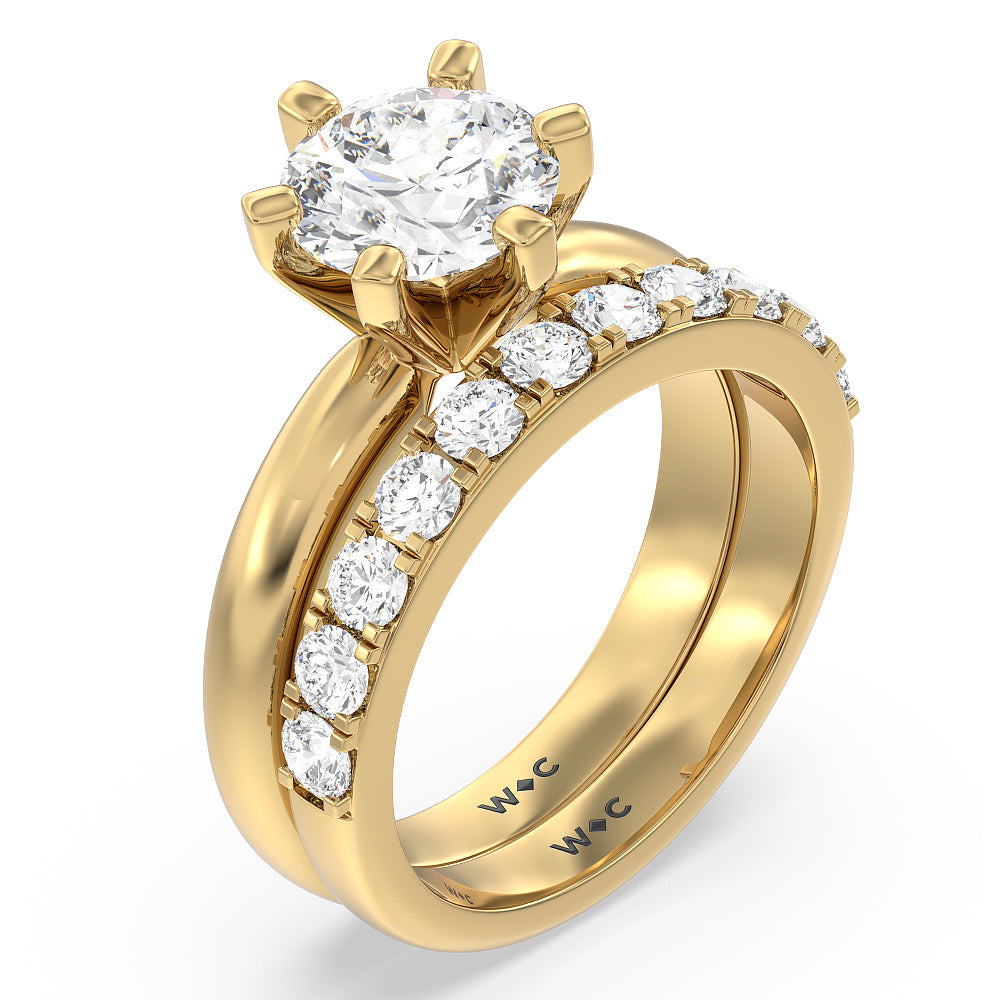 Oval Cut Maxi Classic Six Prong Solitaire Diamond Engagement Ring with Lab Grown Diamond in 14KT Rose Gold view 5
