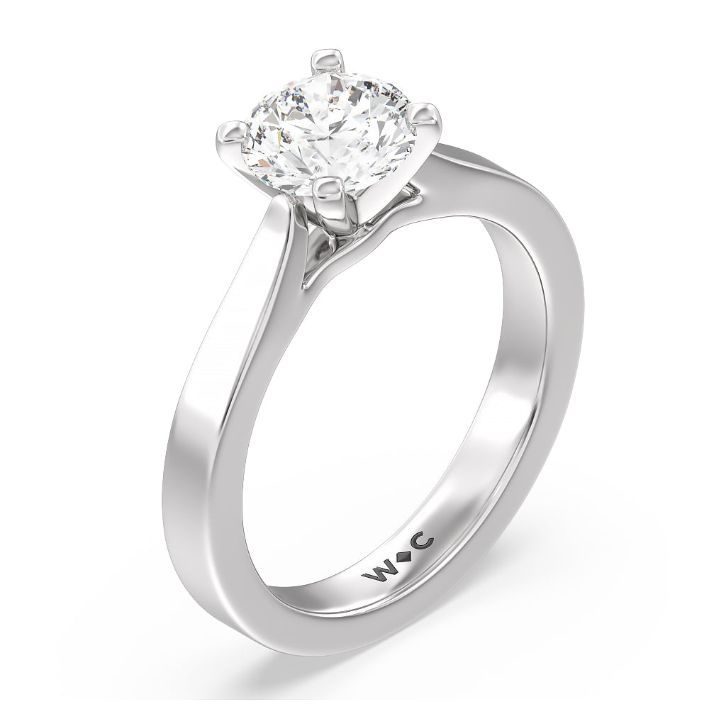 Gold Oval Diamond Engagement Ring - Timeless Love