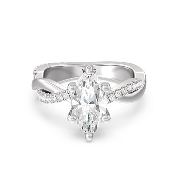 twisting vine engagement ring
