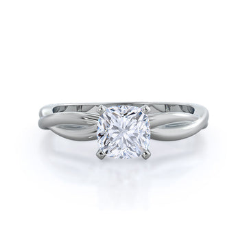 Twisting Solitaire Diamond Ring