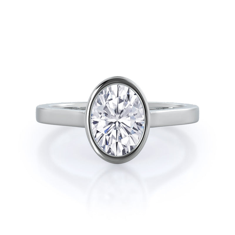 Bezel Solitaire Engagement Ring