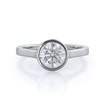 Bezel Solitaire Engagement Ring