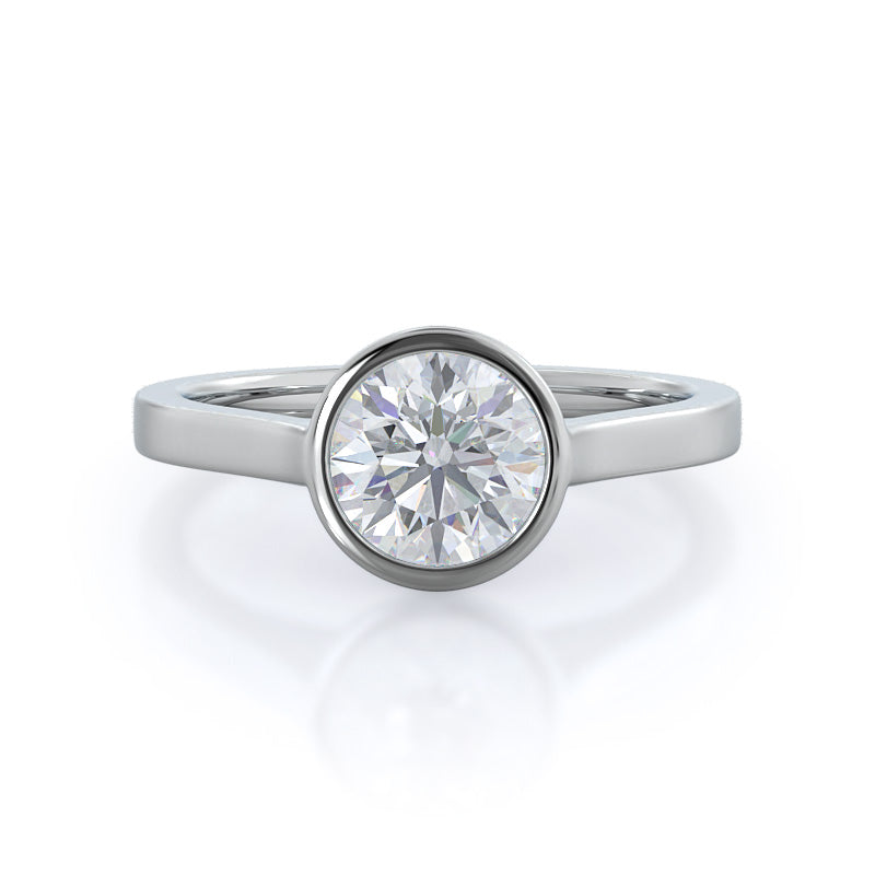 Bezel Solitaire Engagement Ring - Home Preview