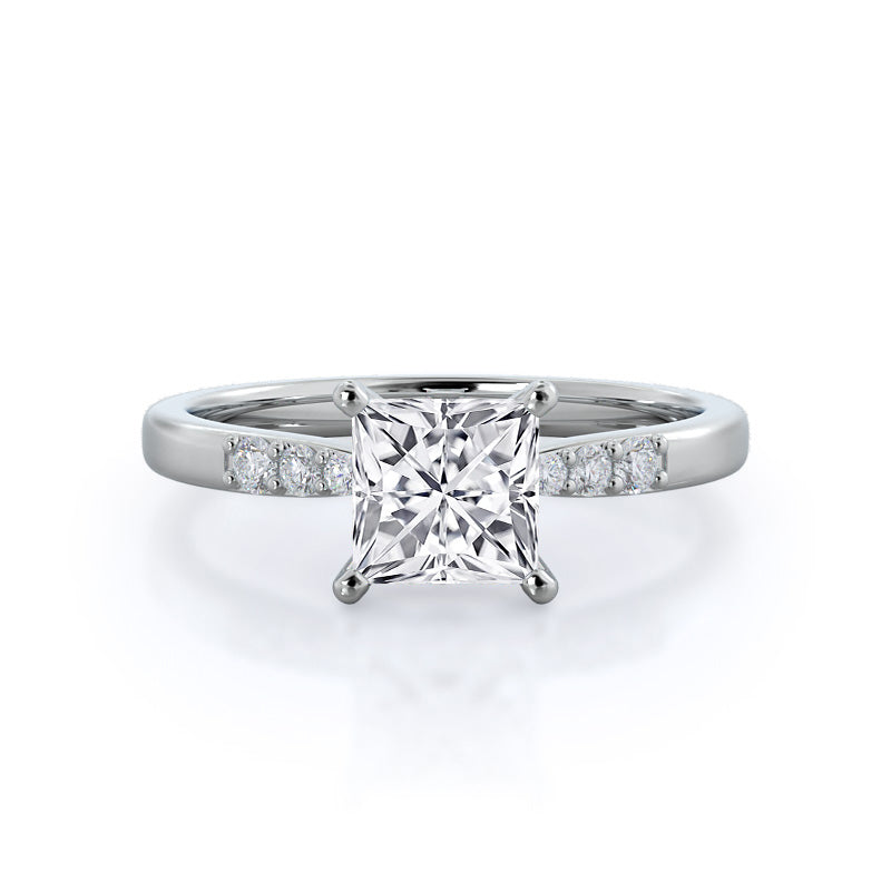 Princess Cut Engagement Ring at Rs 8592.24 | सगाई की अंगूठी in Surat | ID:  26427267397