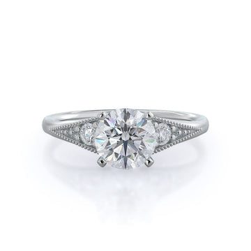 Heirloom Milgrain Diamond Engagement Ring