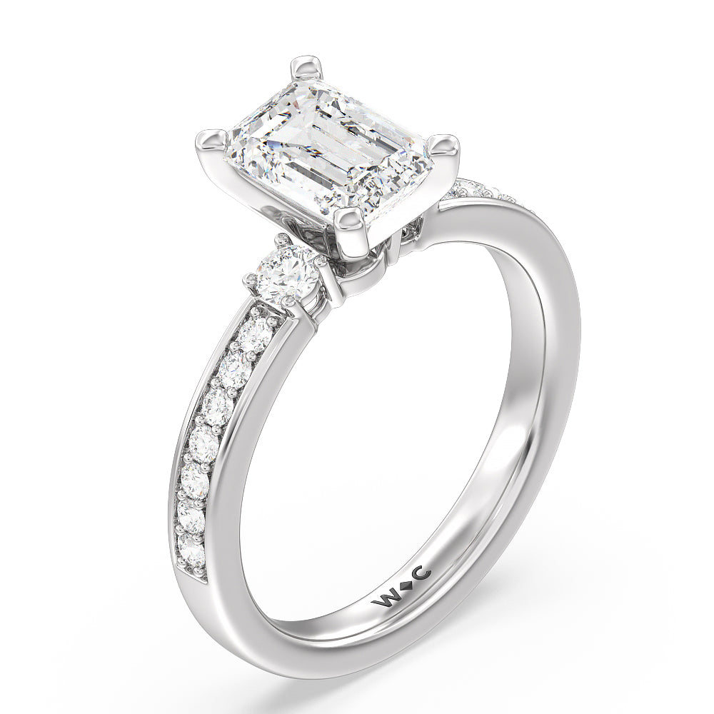 Duet Rings Duet Diamond Engagement Ring – With Clarity