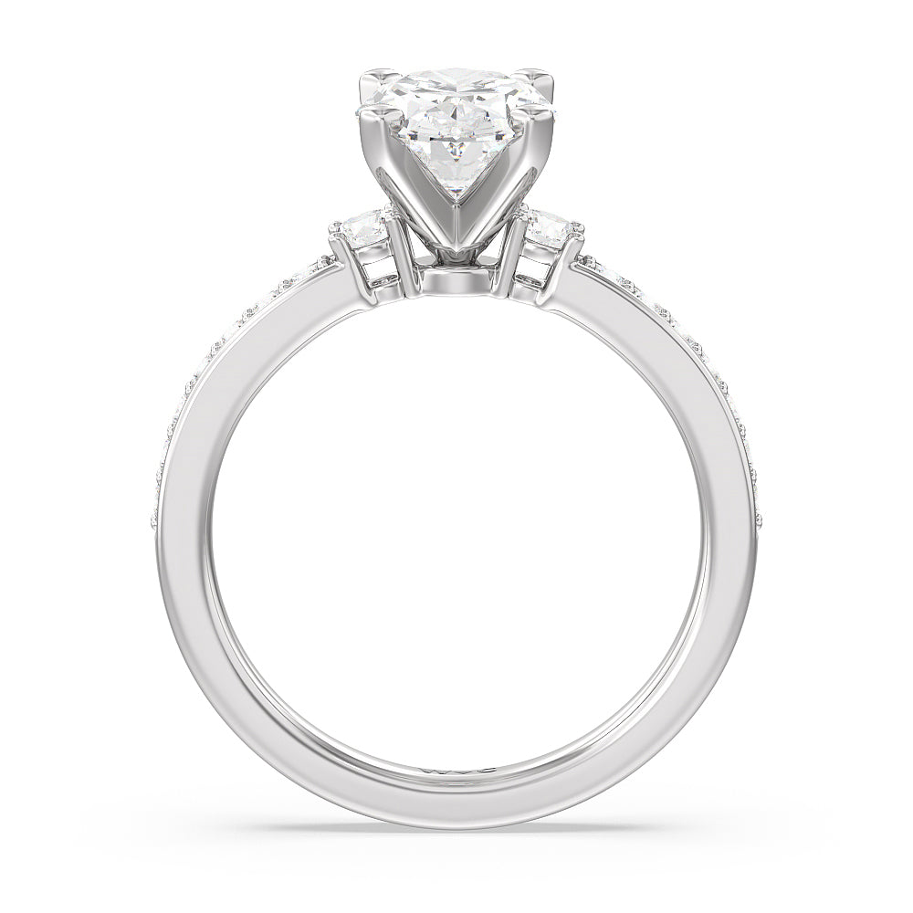 Duet Rings Duet Diamond Engagement Ring – With Clarity