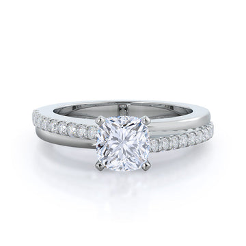 Rising Accents Diamond Engagement Ring