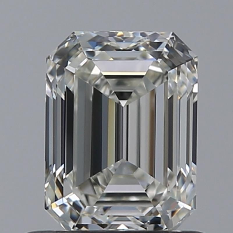 0.8 Carat Emerald Natural Diamond with  Cut Diamond in 14KT  view 1
