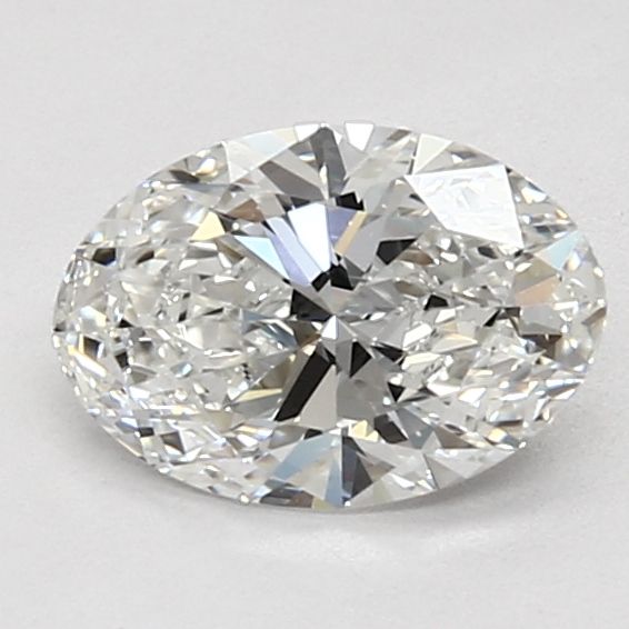 1.24 Carat Oval Lab Diamond with  Cut Diamond in 14KT  view 1
