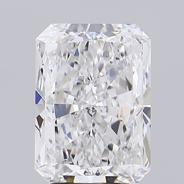4.01 Carat Radiant Lab Diamond with  Cut Diamond in 14KT  view 1
