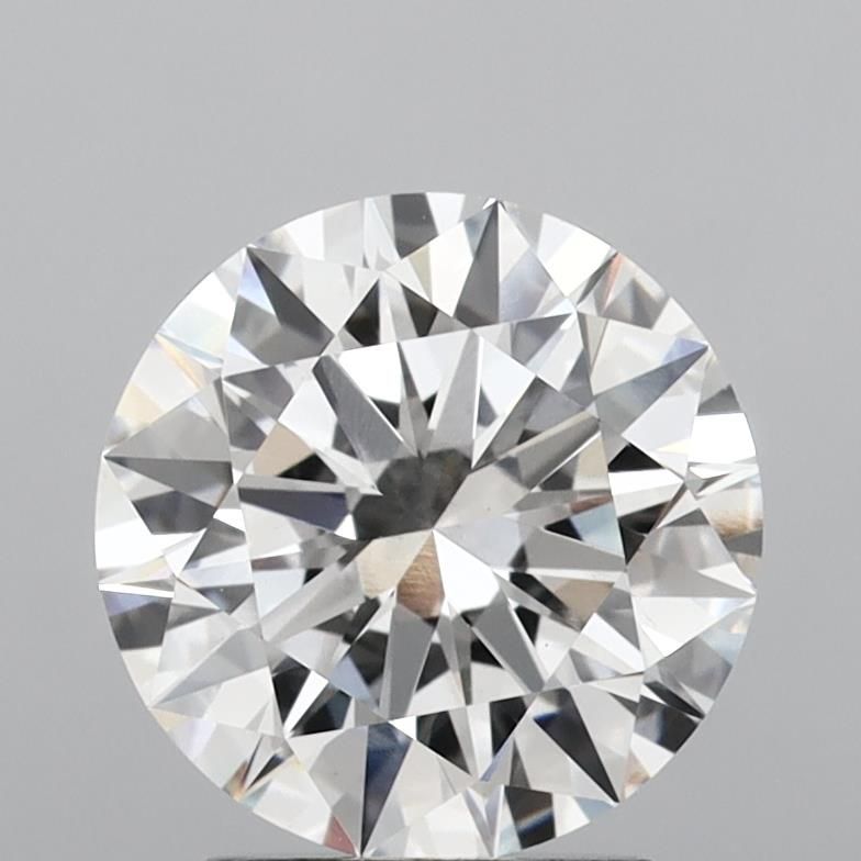 3.2 Carat Round Lab Diamond with  Cut Diamond in 14KT  view 1
