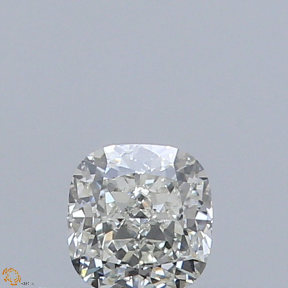 0.4 Carat CUSHION Natural Diamond with  Cut Diamond in 14KT  view 1
