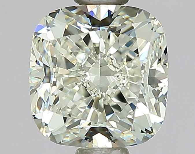 1.0 Carat Cushion Natural Diamond with  Cut Diamond in 14KT  view 1
