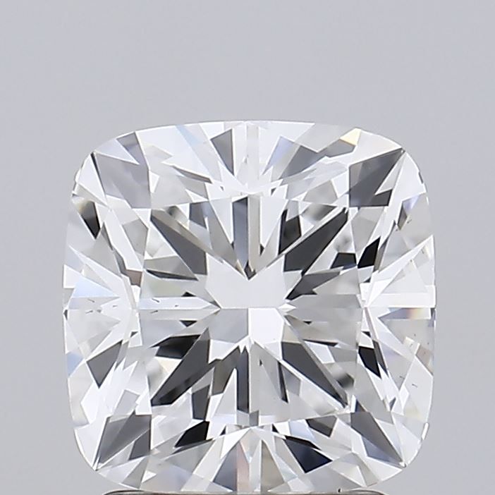 2.02 Carat Cushion Lab Diamond with  Cut Diamond in 14KT  view 1
