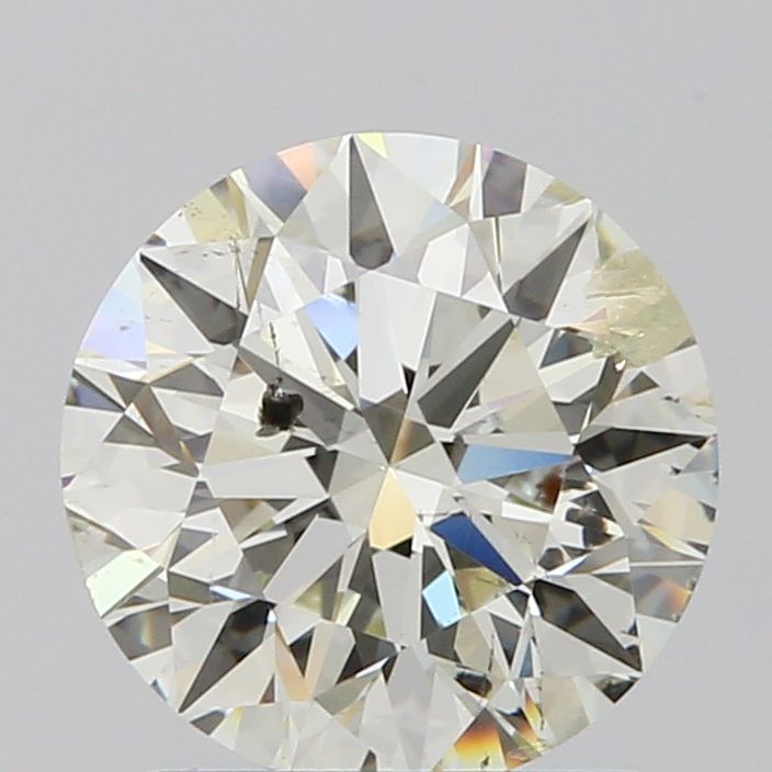 1.53 Carat Round natural Diamond with  Cut Diamond in 14KT  view 1
