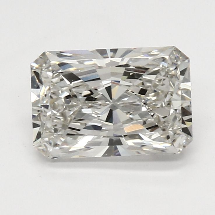 2.08 Carat Radiant Lab Diamond with  Cut Diamond in 14KT  view 1
