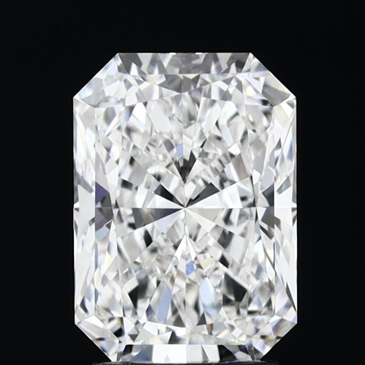 2.68 Carat Radiant Lab Diamond with  Cut Diamond in 14KT  view 1
