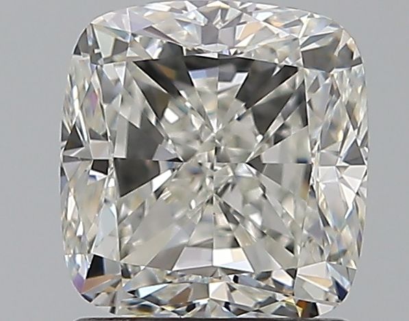 1.6 Carat CUSHION Natural Diamond with  Cut Diamond in 14KT  view 1
