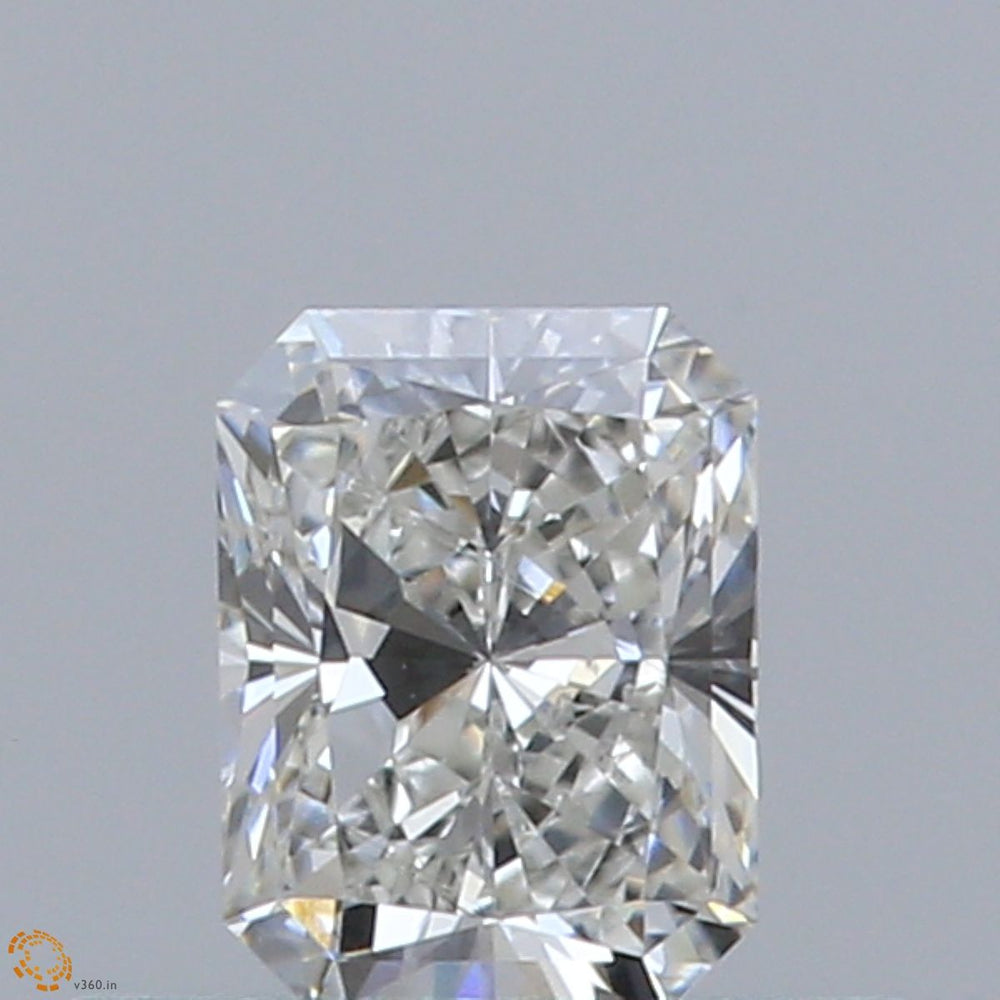 0.42 Carat Radiant Natural Diamond with  Cut Diamond in 14KT  view 1
