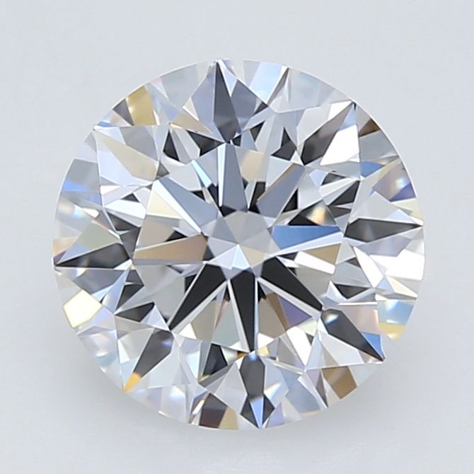 1.61 Carat Round Lab Diamond with  Cut Diamond in 14KT  view 1
