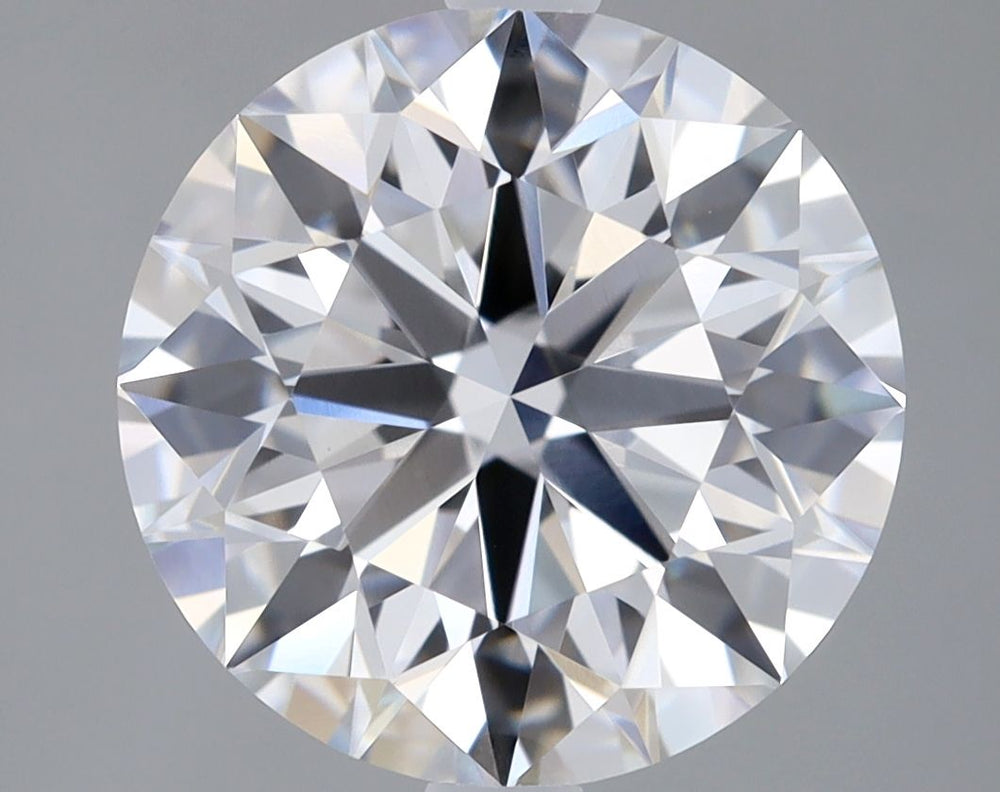2.65 Carat Round Lab Diamond with  Cut Diamond in 14KT  view 1
