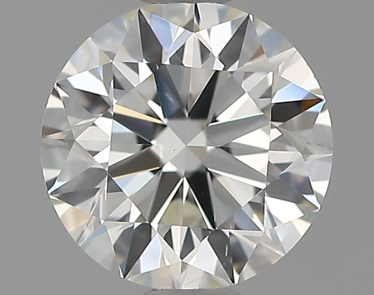 0.7 Carat Round Natural Diamond with  Cut Diamond in 14KT  view 1
