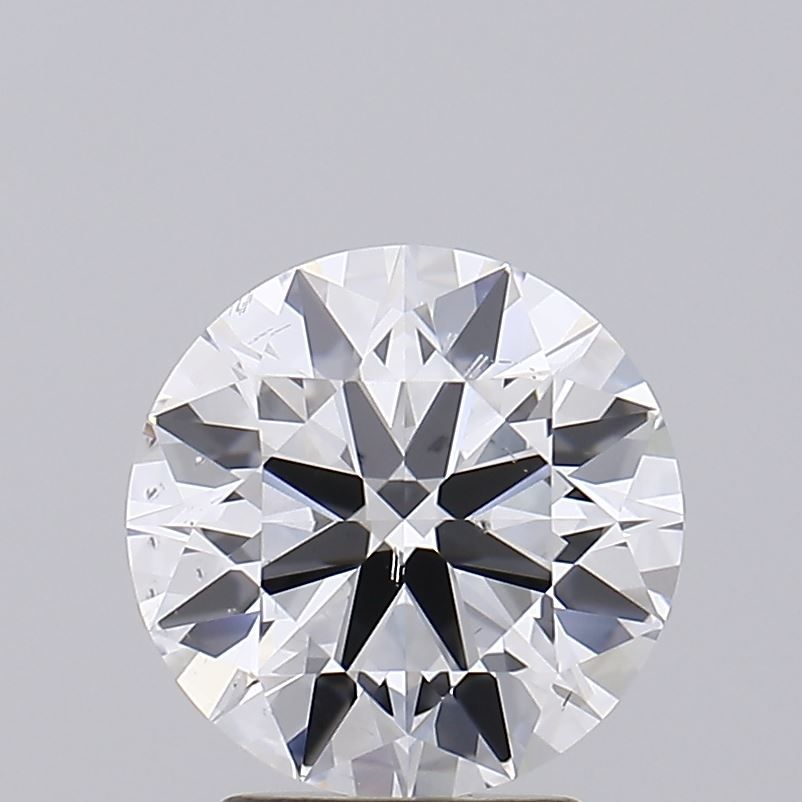 2.51 Carat Round Lab Diamond with  Cut Diamond in 14KT  view 1
