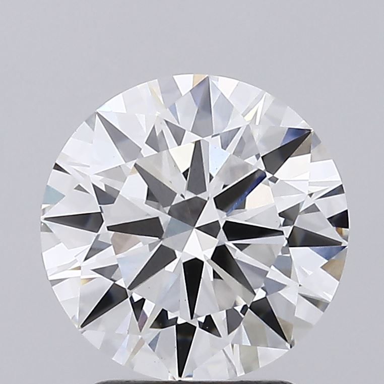 2.39 Carat Round Lab Diamond with  Cut Diamond in 14KT  view 1

