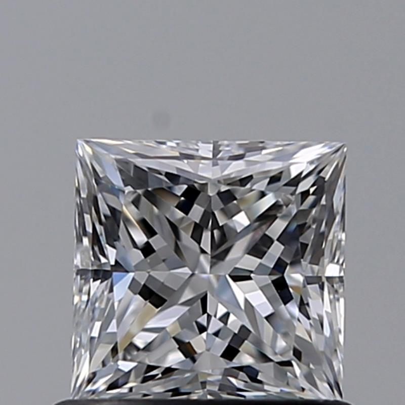 0.8 Carat Princess Natural Diamond with  Cut Diamond in 14KT  view 1
