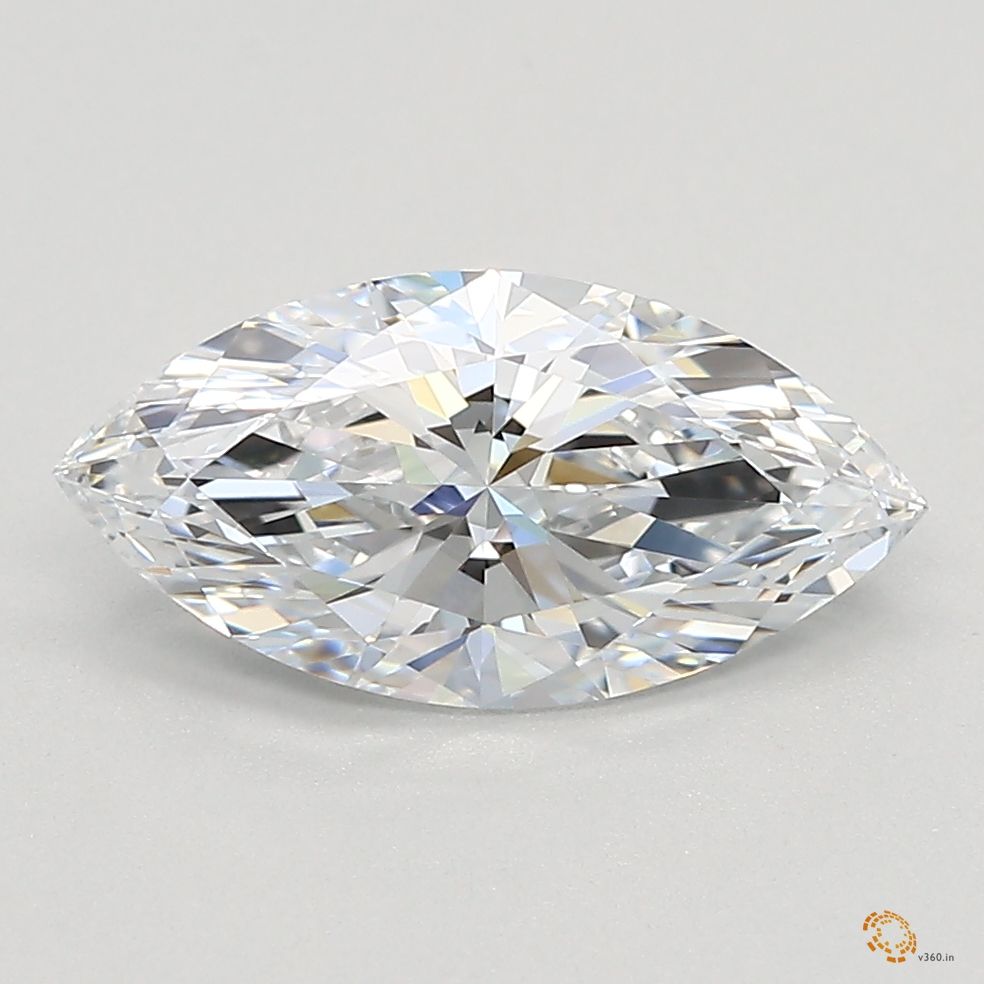 1.09 Carat Marquise Lab Diamond with  Cut Diamond in 14KT  view 1
