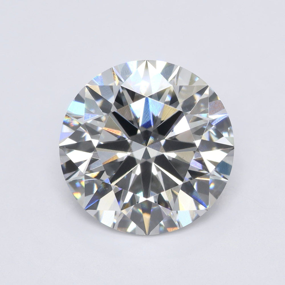 3.16 Carat Round Lab Diamond with  Cut Diamond in 14KT  view 1

