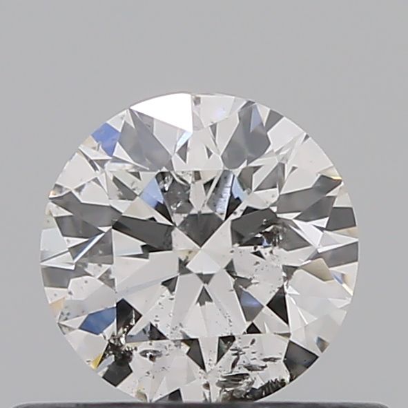 0.4 Carat Round Natural Diamond with  Cut Diamond in 14KT  view 1
