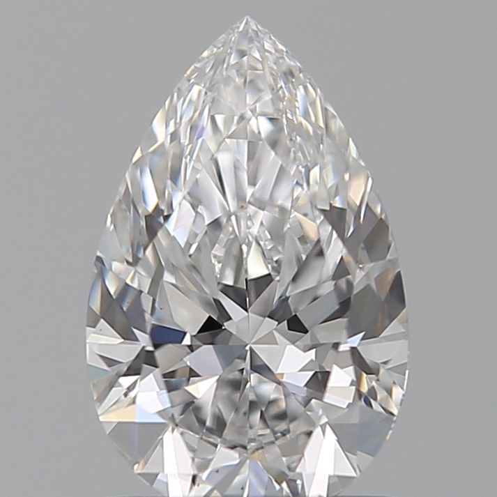 1.09 Carat Pear Lab Diamond with  Cut Diamond in 14KT  view 1
