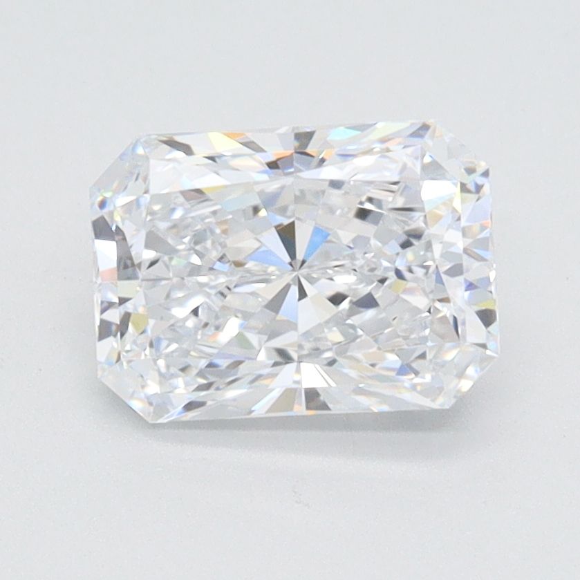 1.47 Carat Radiant Lab Diamond with  Cut Diamond in 14KT  view 1
