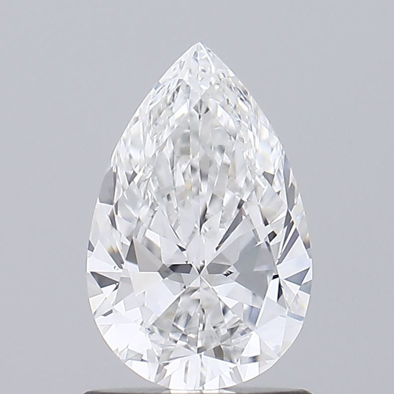 0.99 Carat Pear Lab Diamond with  Cut Diamond in 14KT  view 1
