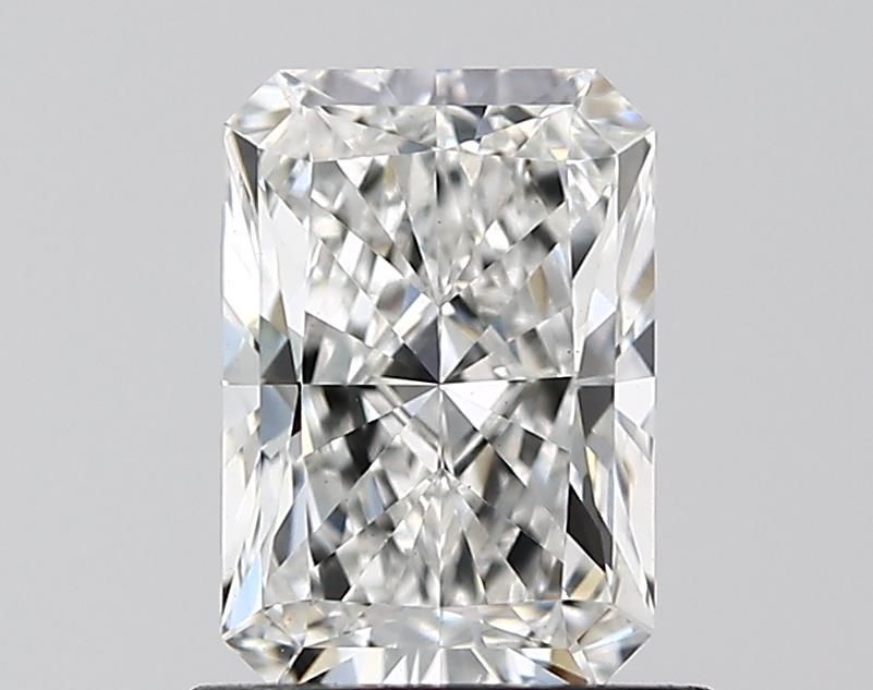 1.0 Carat Radiant Lab Diamond with  Cut Diamond in 14KT  view 1

