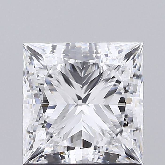 1.34 Carat Princess Lab Diamond with  Cut Diamond in 14KT  view 1
