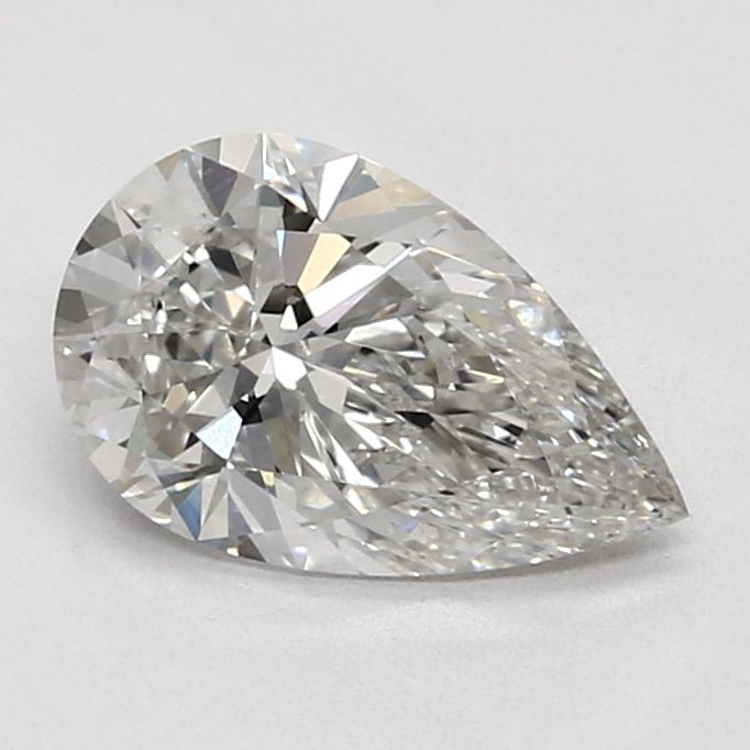 1.7 Carat Pear Lab Diamond with  Cut Diamond in 14KT  view 1

