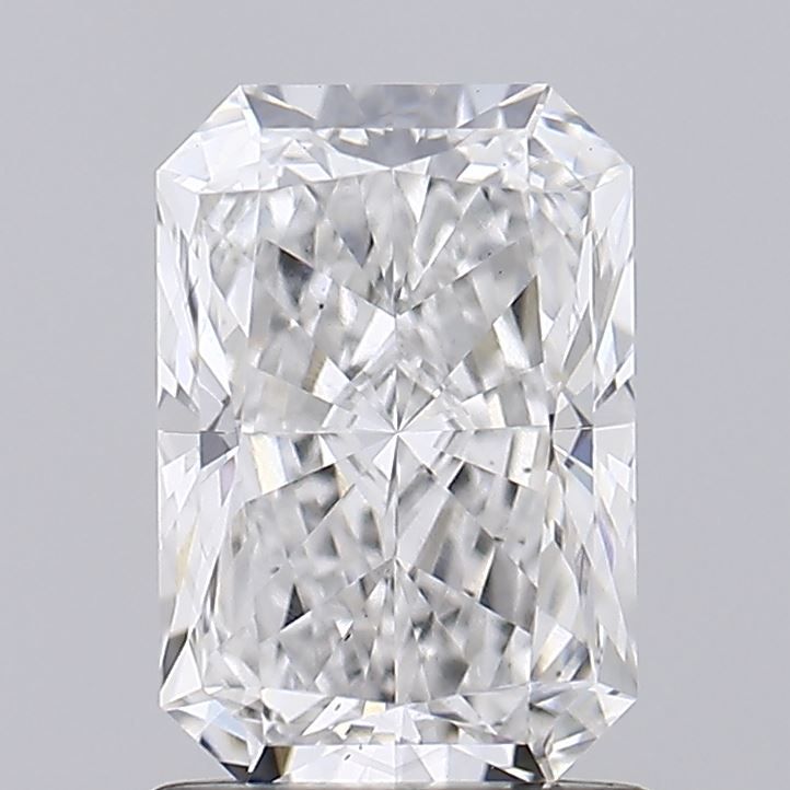 1.39 Carat Radiant Lab Diamond with  Cut Diamond in 14KT  view 1
