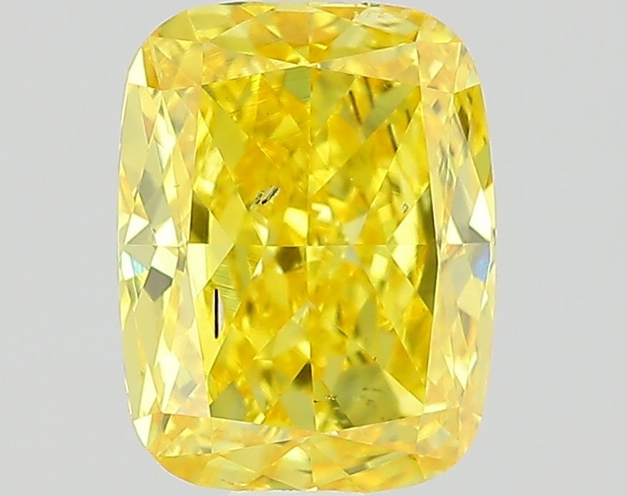 1.22 Carat Cushion Lab Diamond with  Cut Diamond in 14KT  view 1
