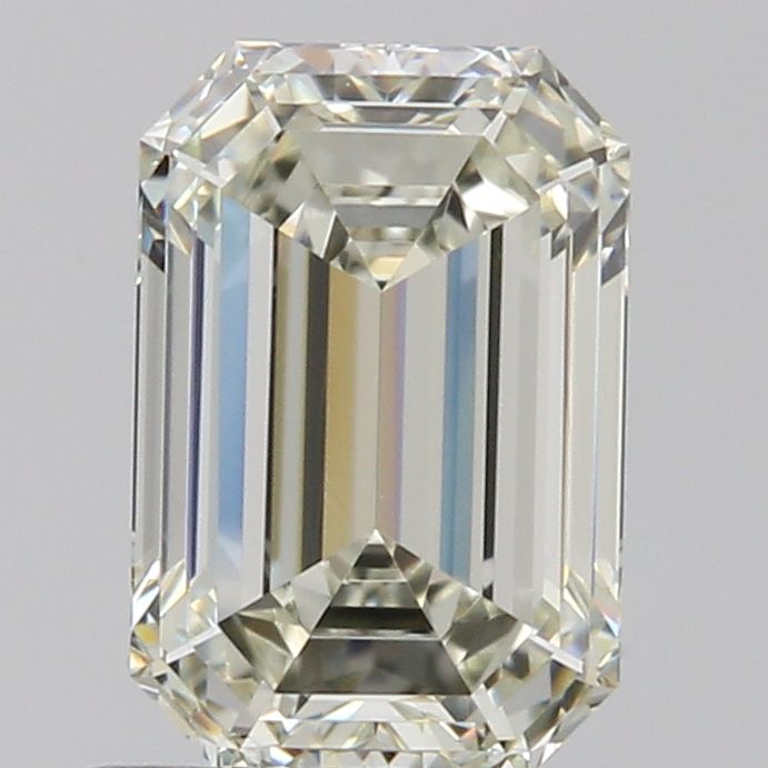 1.01 Carat Emerald Natural Diamond with  Cut Diamond in 14KT  view 1
