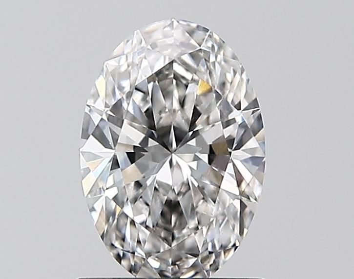 1.02 Carat Oval Lab Diamond with  Cut Diamond in 14KT  view 1
