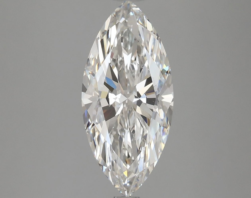 2.51 Carat Marquise Lab Diamond with  Cut Diamond in 14KT  view 1
